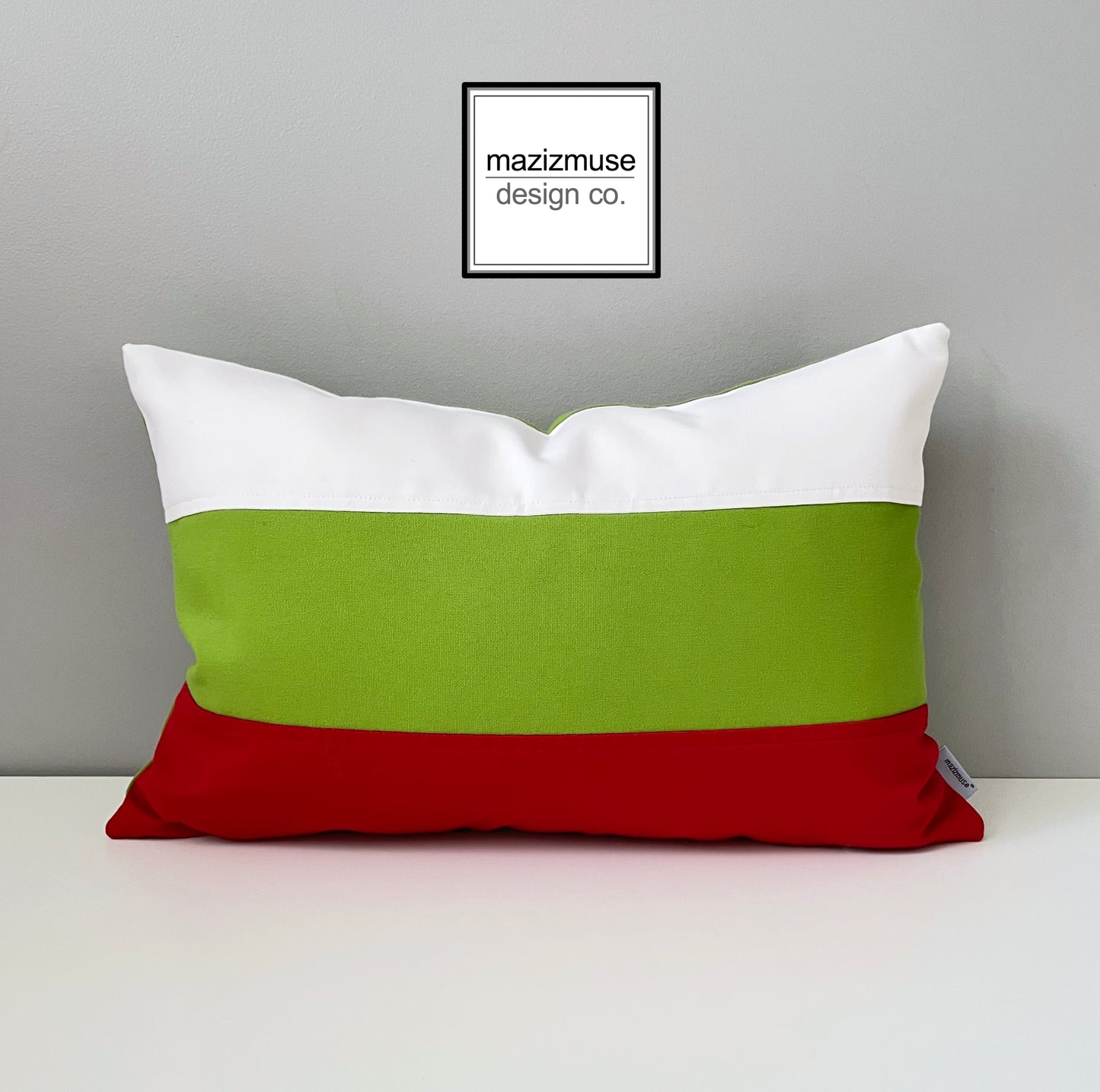 Bulgaria Flag Cushion Cover, Bulgarian Flag, Sunbrella Outdoor Pillow