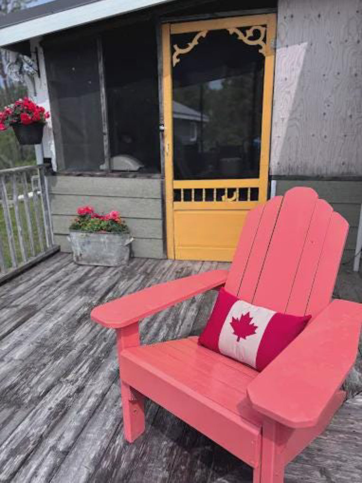 Canada Flag Pillow Cover, Maple Leaf Outdoor Sunbrella® Cushion Cover