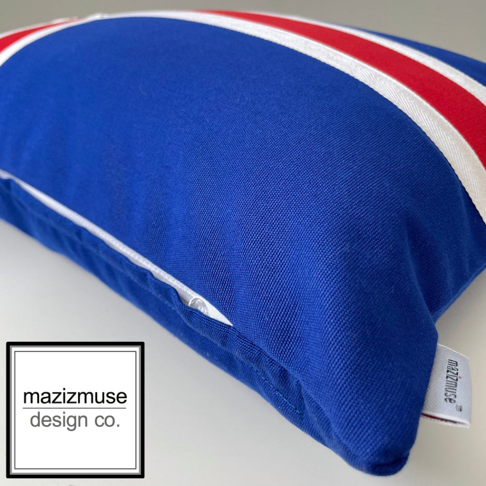 Decorative Iceland Flag Outdoor Sunbrella® Pillow Cover, Icelandic Flag Cushion