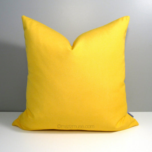 Sunflower  Sunbrella Cushion Cover, Modern Outdoor Pillow Cover