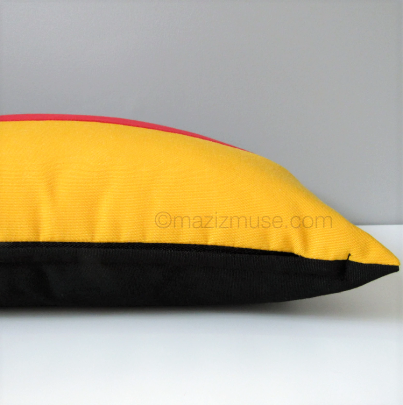Decorative German Flag Pillow Cover, Germany Outdoor Sunbrella® Cushions