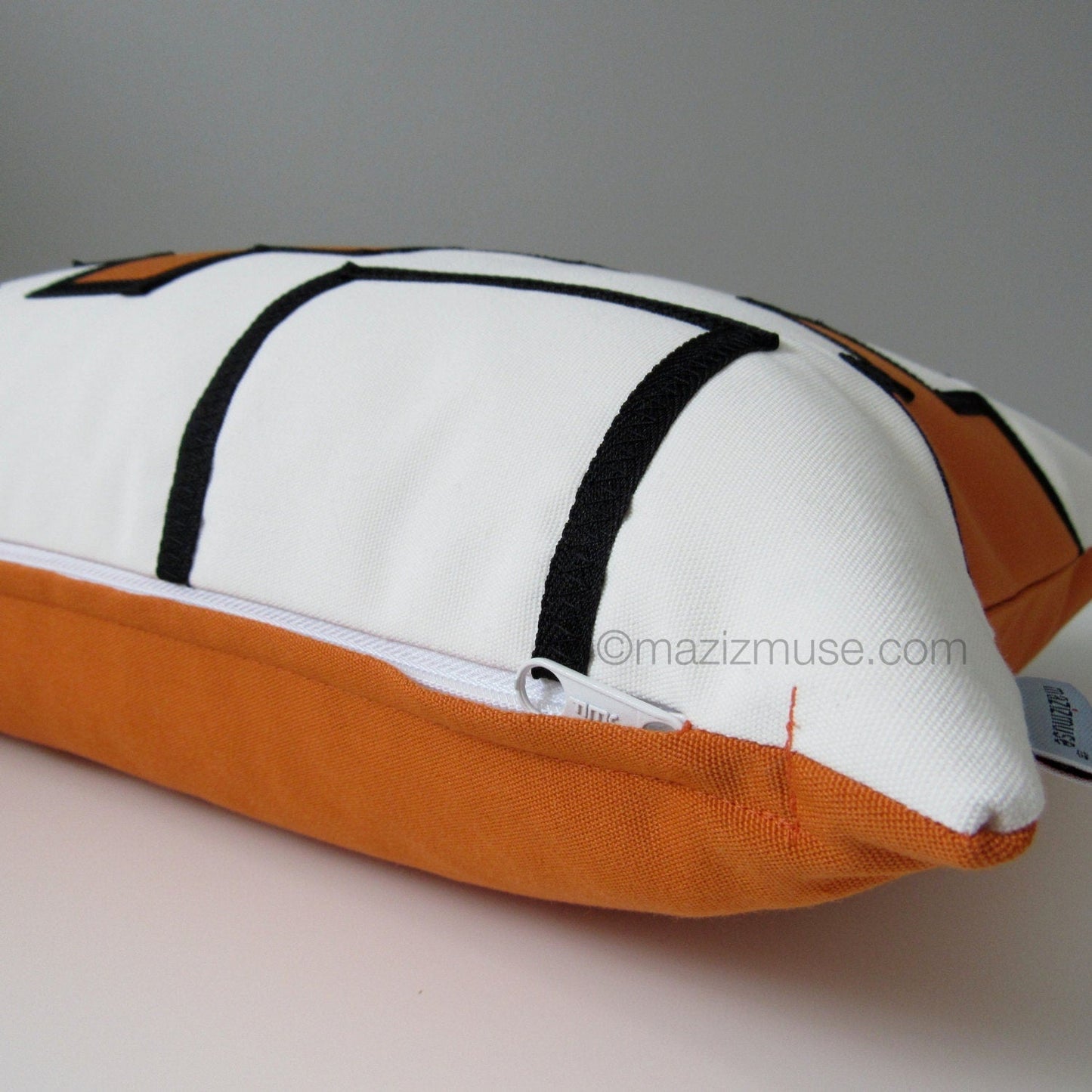 Decorative Black & True Blue Outdoor Sunbrella® Pillow Cover, Geometric Cushion Cover