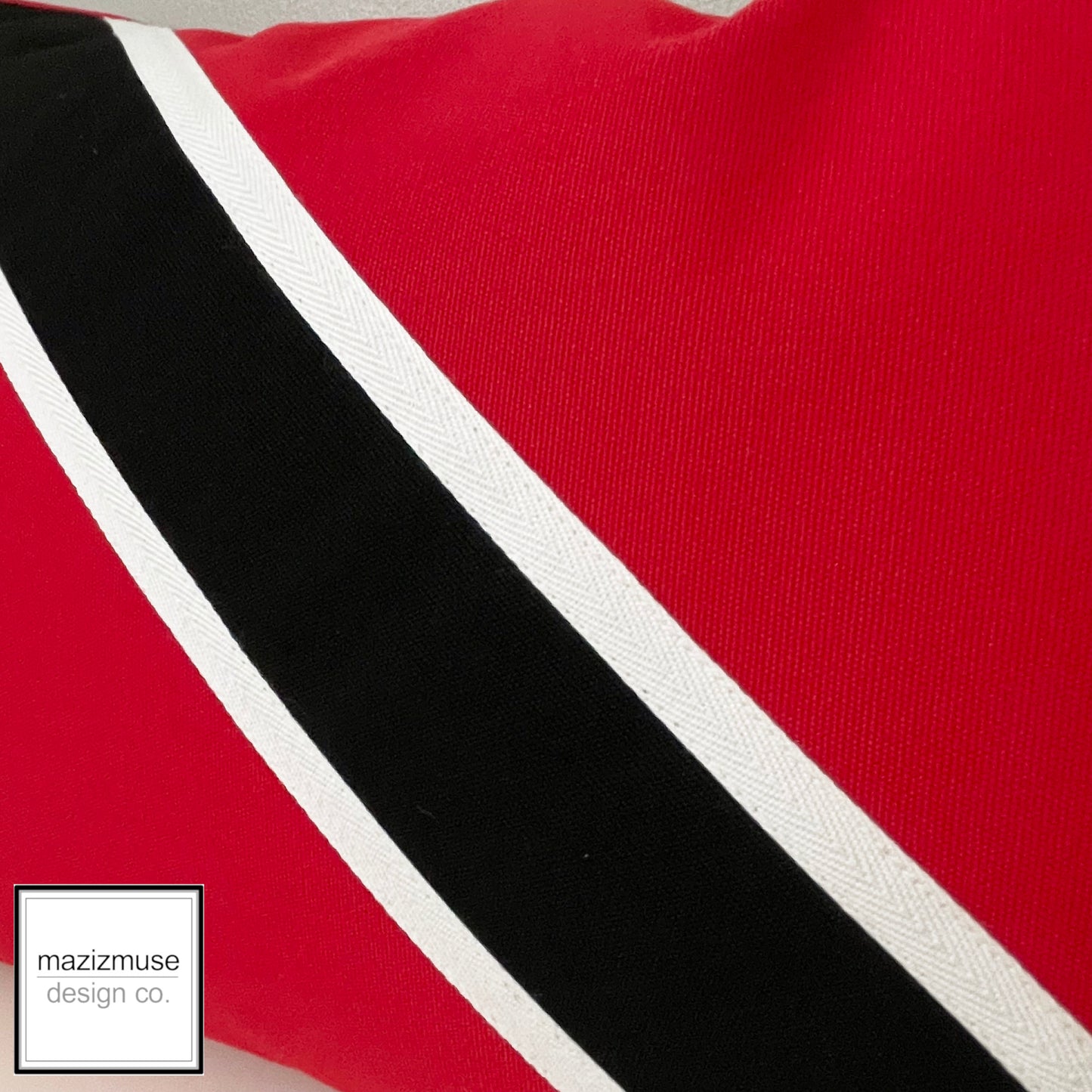 Trinidad & Tobago Flag Sunbrella® Cushion Cover, Flag Pillow Cover by Mazizmuse