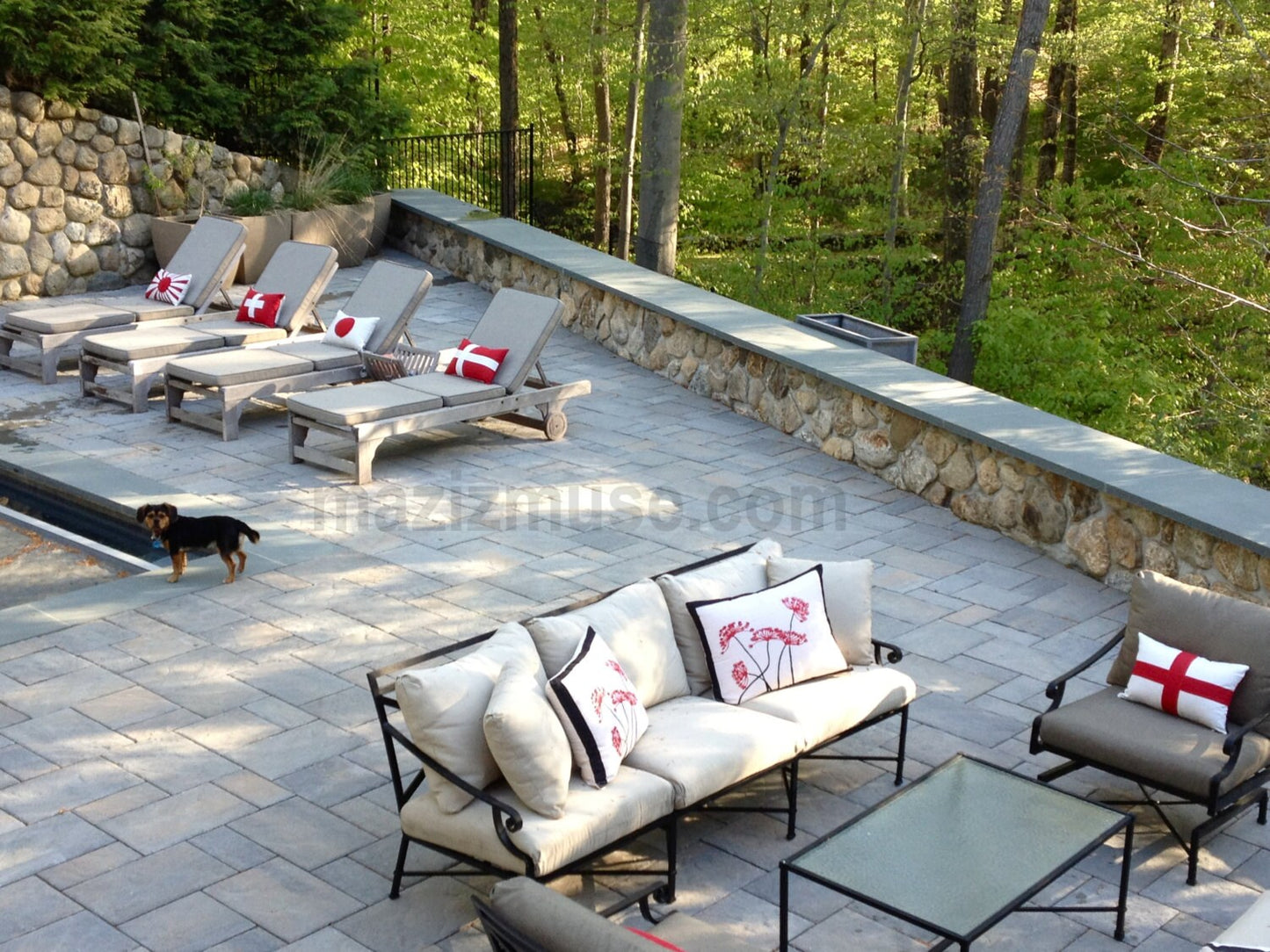 Danish Flag Pillow Cover, Denmark Sunbrella Outdoor Cushions