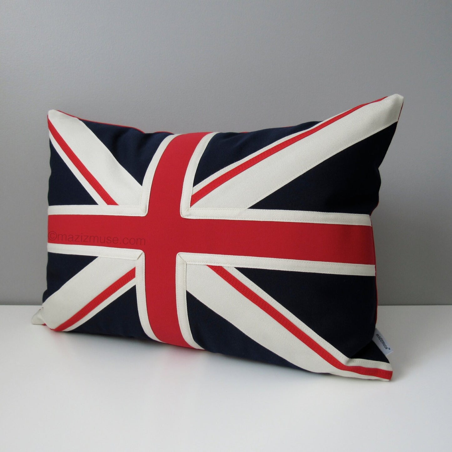 Union Jack Pillow, British Flag Indoor Outdoor Sunbrella® Cushion