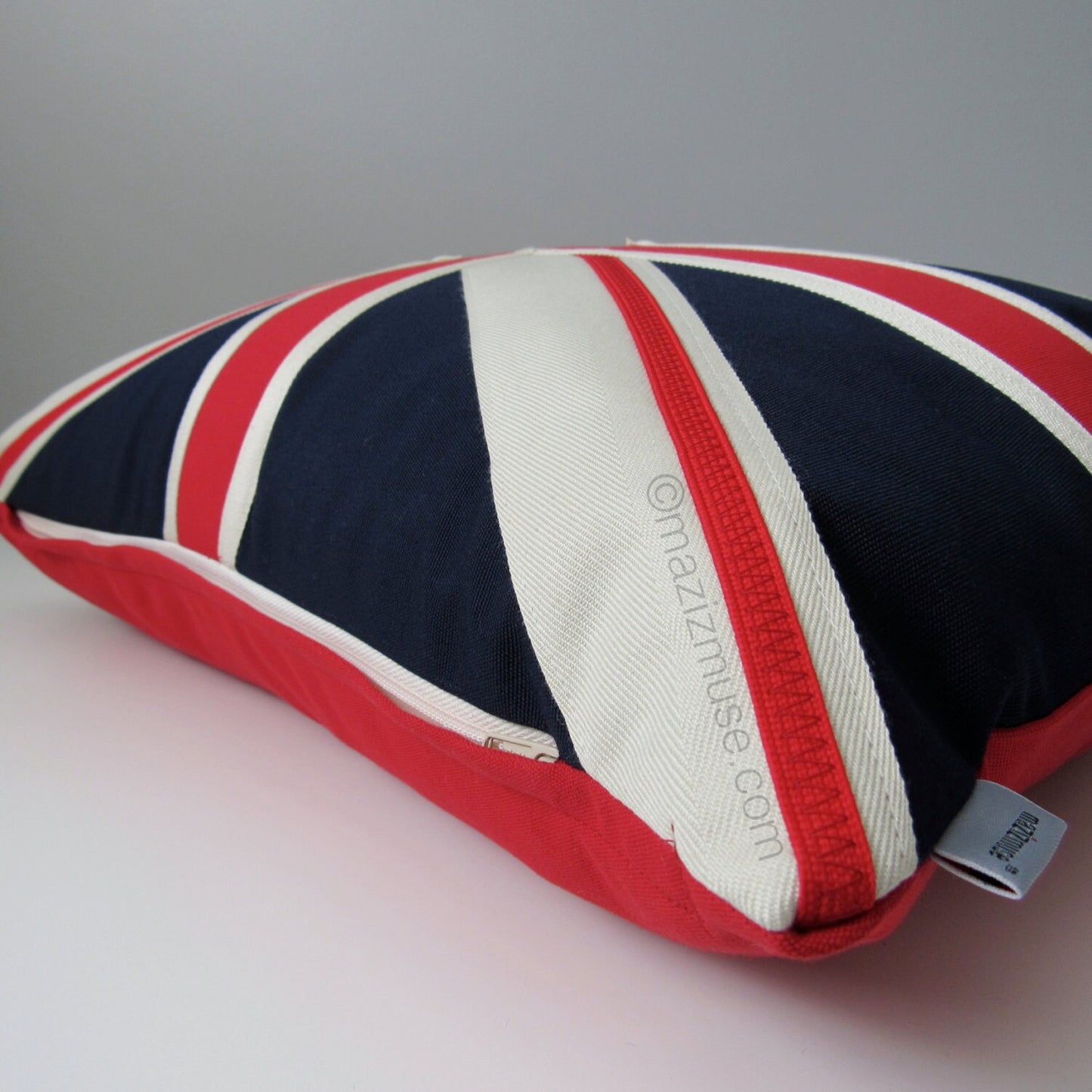 Union Jack Pillow, British Flag Indoor Outdoor Sunbrella® Cushion