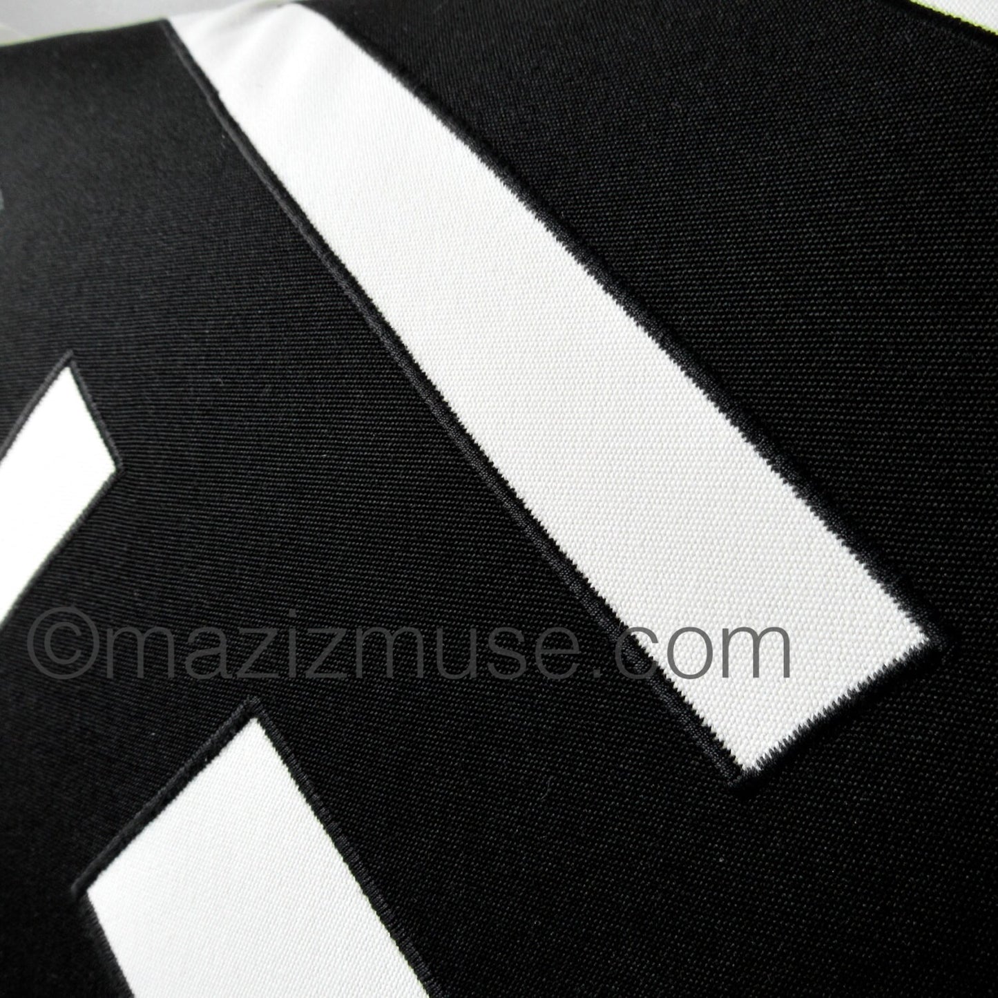 Decorative Black & White Geometric Pillow Cover, Modern Sunbrella Pinwheel