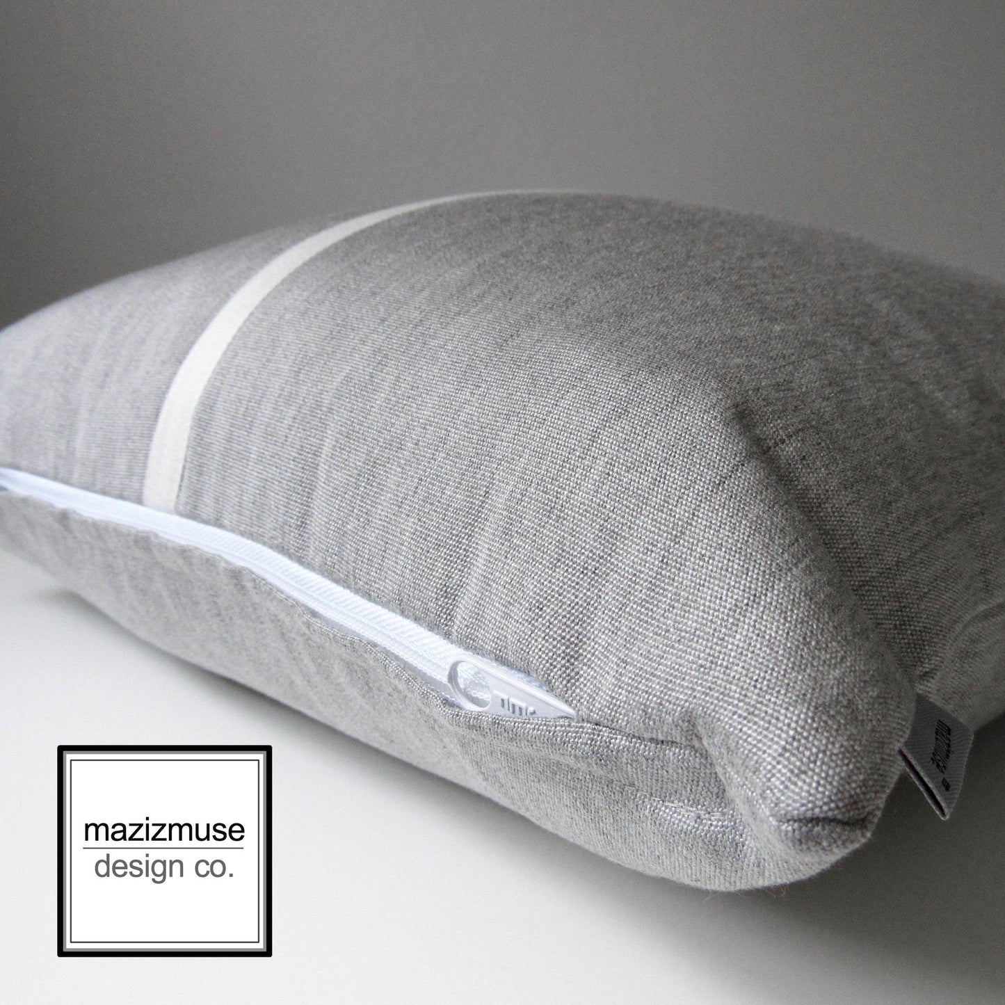 Granite Grey Outdoor Sunbrella® Pillow Cover, Light Grey Cushion Cover