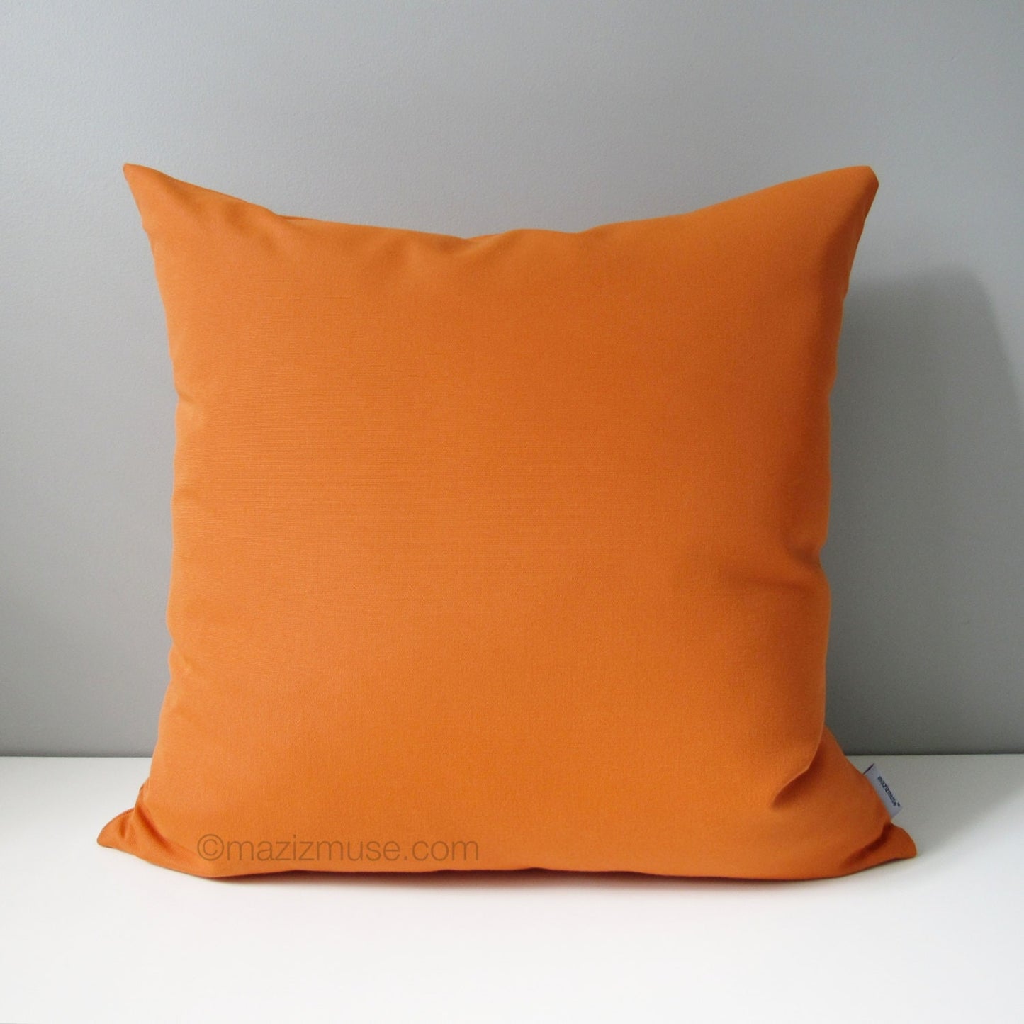 Tuscan Orange Sunbrella Outdoor Cushion Cover, Decorative Cushion Cover