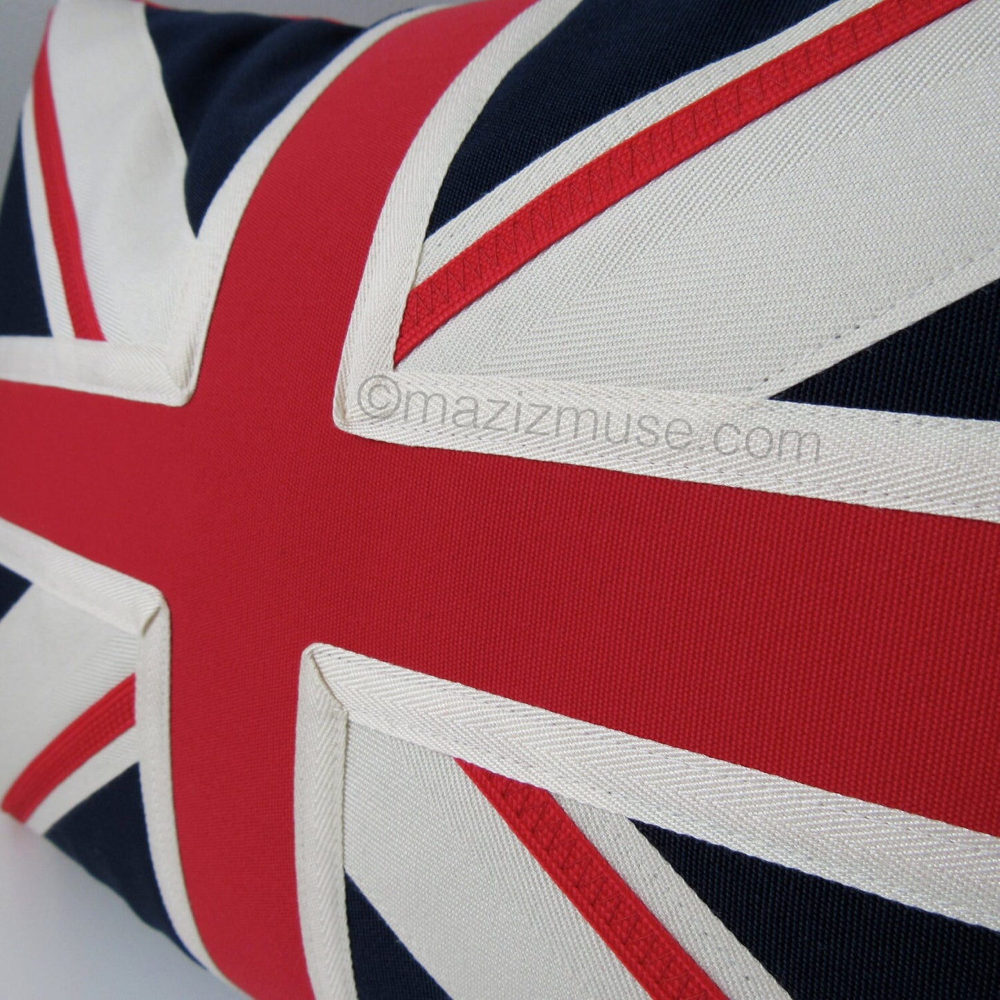 Union Jack Pillow, British Flag Indoor Outdoor Sunbrella® Cushion