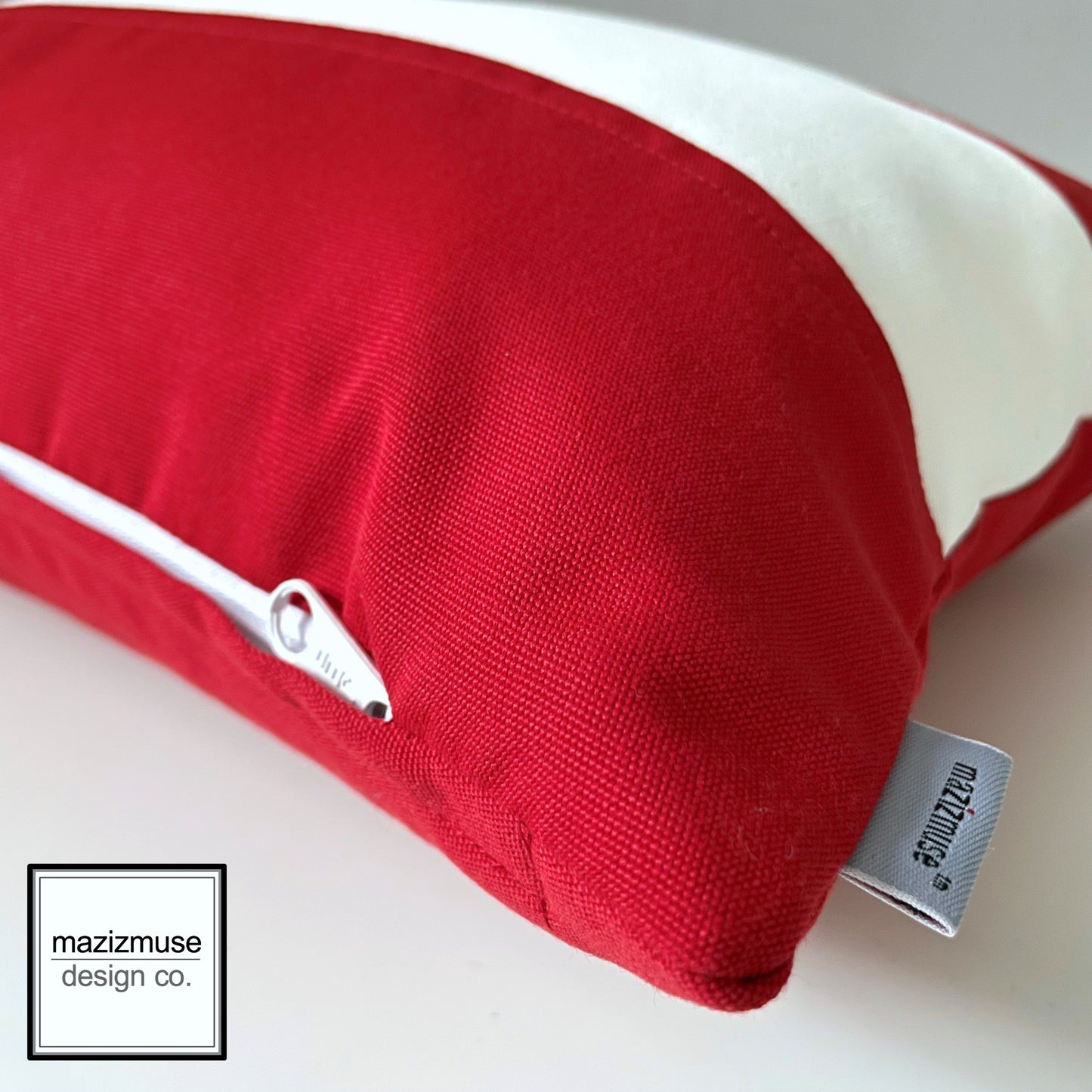 Austria Flag Cushion Cover, Austrian Flag, Sunbrella Outdoor Pillow
