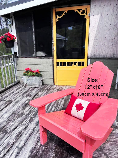 Canada Flag Pillow Cover, Maple Leaf Outdoor Sunbrella® Cushion 45cm/18"