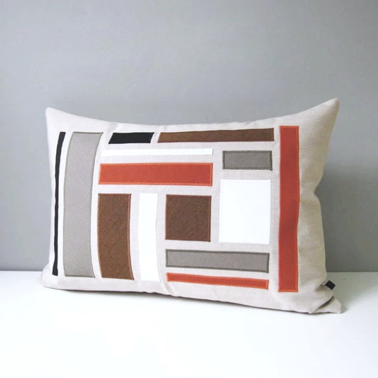 Mid Century Modern Pillow, Decorative Abstract Sunbrella® Cushion