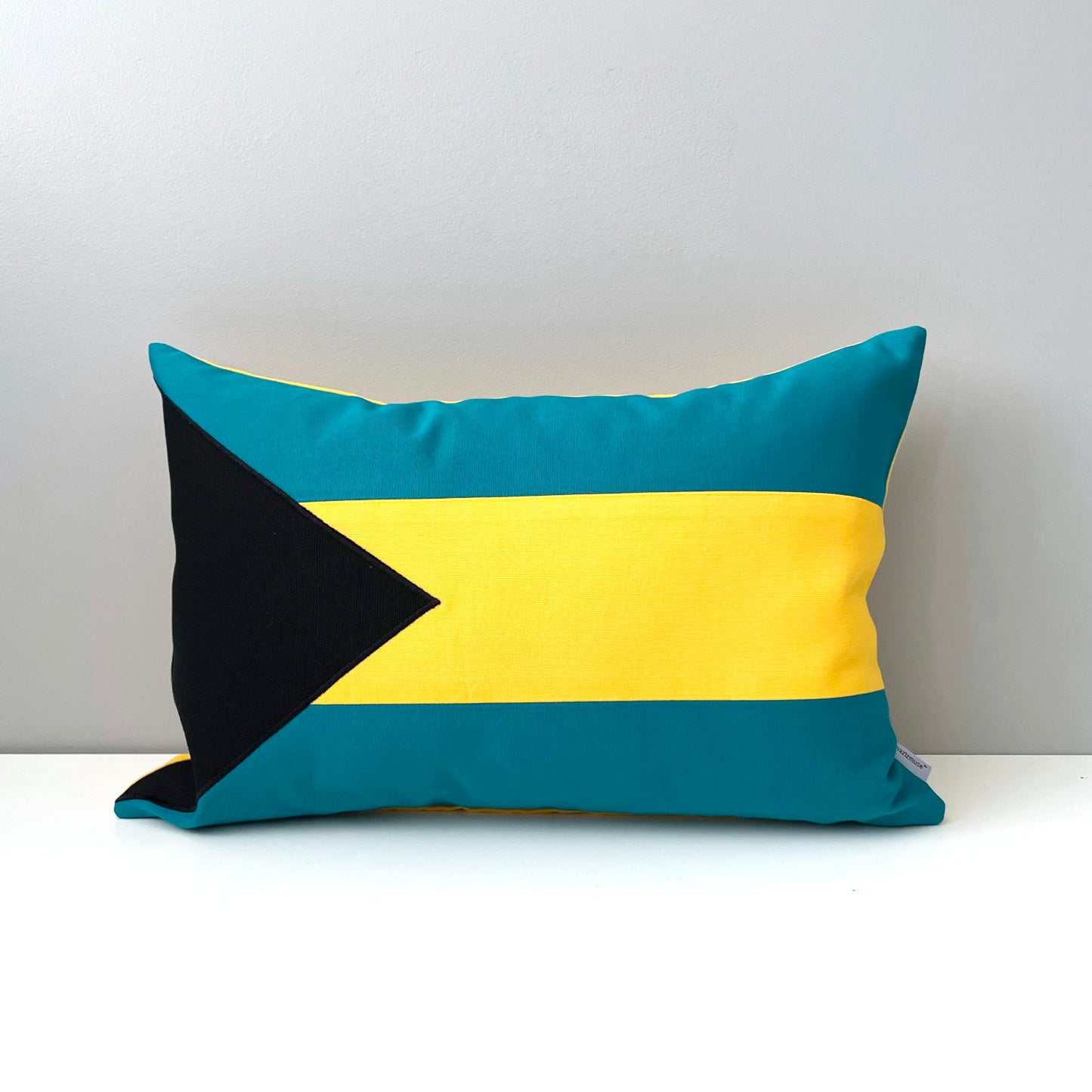 Bahamas Flag Sunbrella® Pillow Cover, Bahamainian Outdoor Cushion Cover