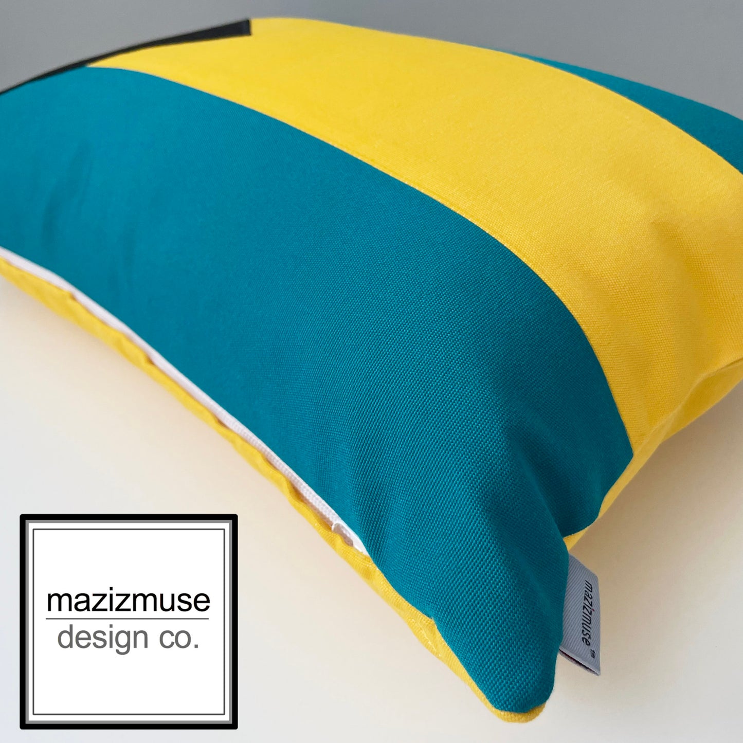 Bahamas Flag Sunbrella Cushion Cover, Bahamainian Flag Pillow Cover by Mazizmuse