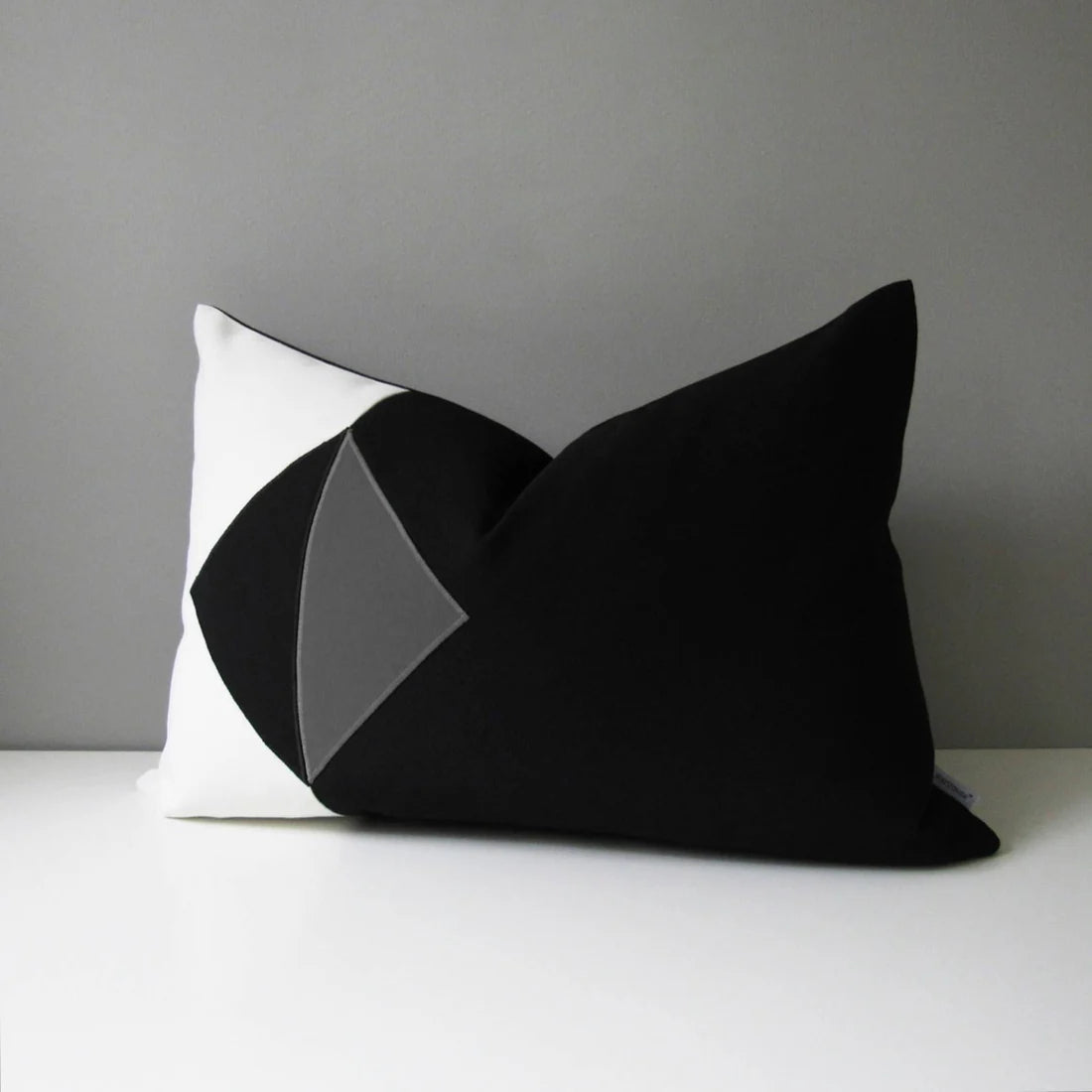 Black, White & Grey Outdoor Sunbrella® Cushion Cover, Geometric Pillows