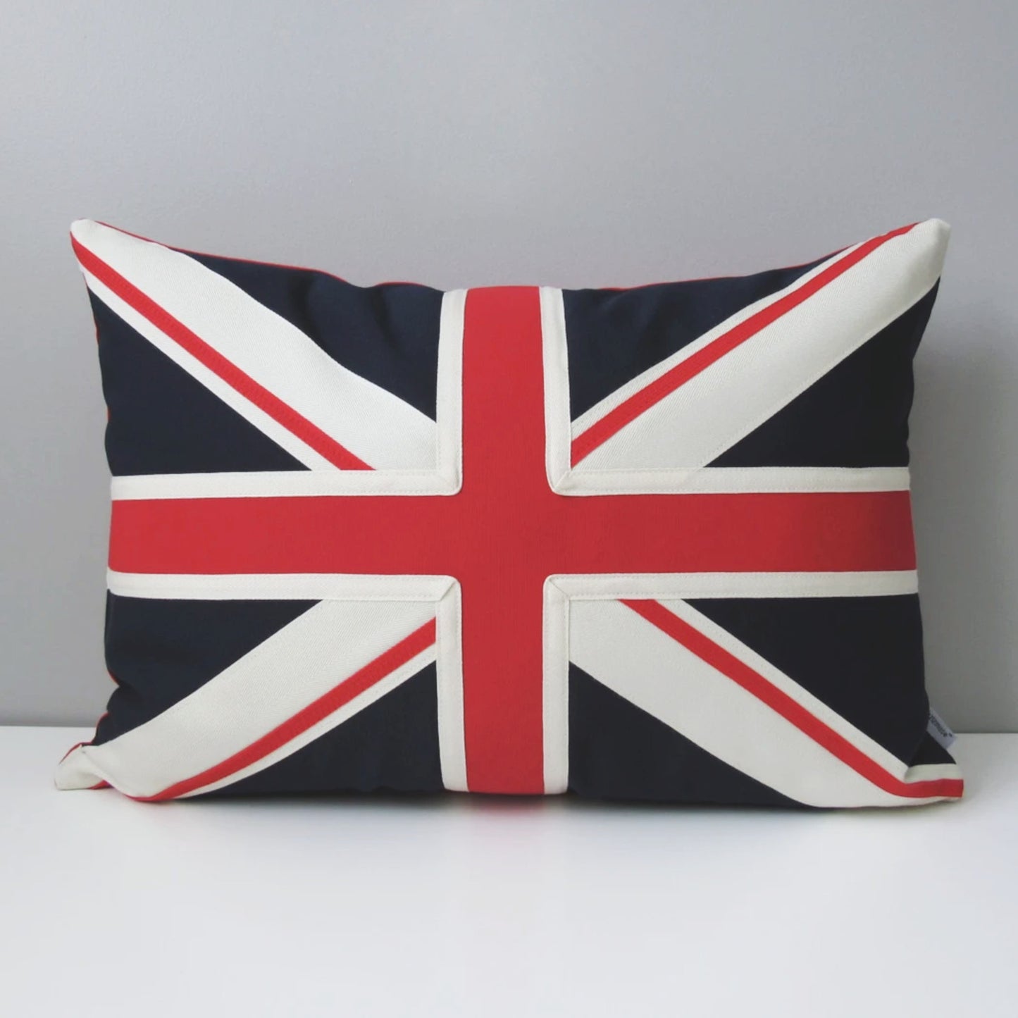 Union Jack Pillow, British Flag Indoor Outdoor Sunbrella® Cushion