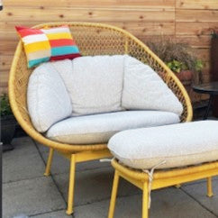 Modern Color Block Sunbrella Outdoor Pillow Cover in Kitsilano Colors