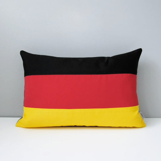 Decorative German Flag Pillow Cover, Germany Outdoor Sunbrella® Cushions