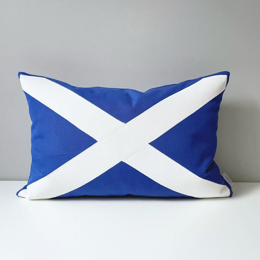 Scotland Flag Pillow Cover, Scottish Outdoor Sunbrella® Cushion Cover