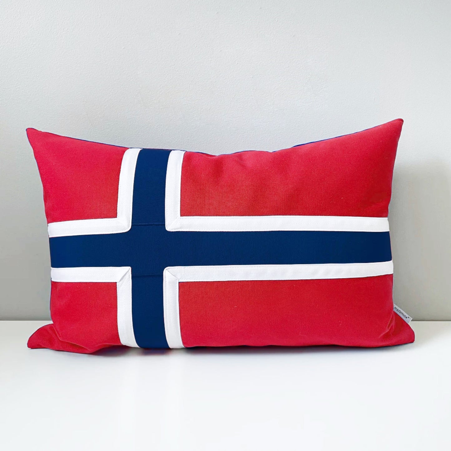 Norway Flag Pillow Cover, Norwegian Outdoor Sunbrella®Cushion Cover