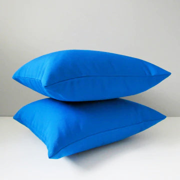 Decorative Cobalt Blue Outdoor Pillow Cover, Pacific Sunbrella® Cushions