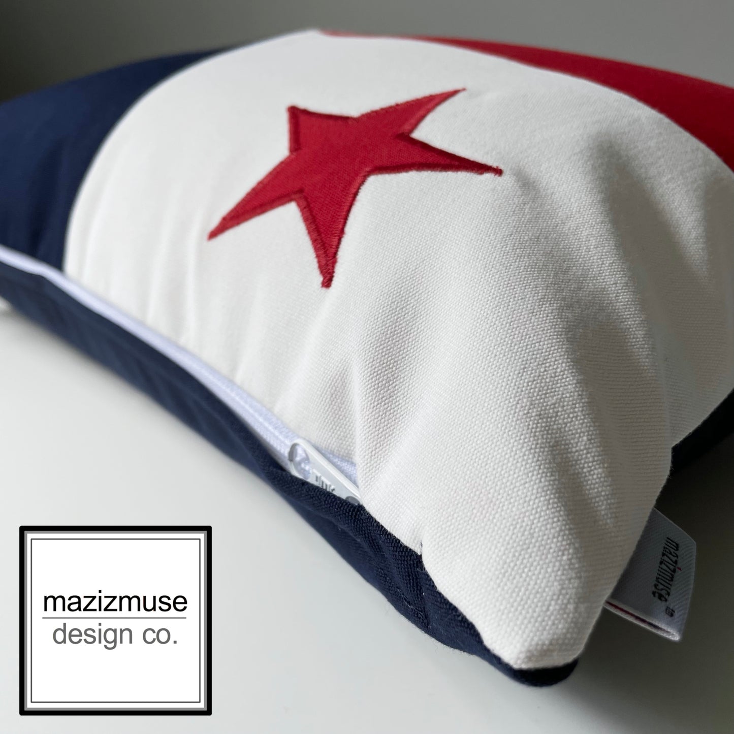 Panama Flag Sunbrella Cushion Cover, Panamanian Flag Pillow Cover by Mazizmuse