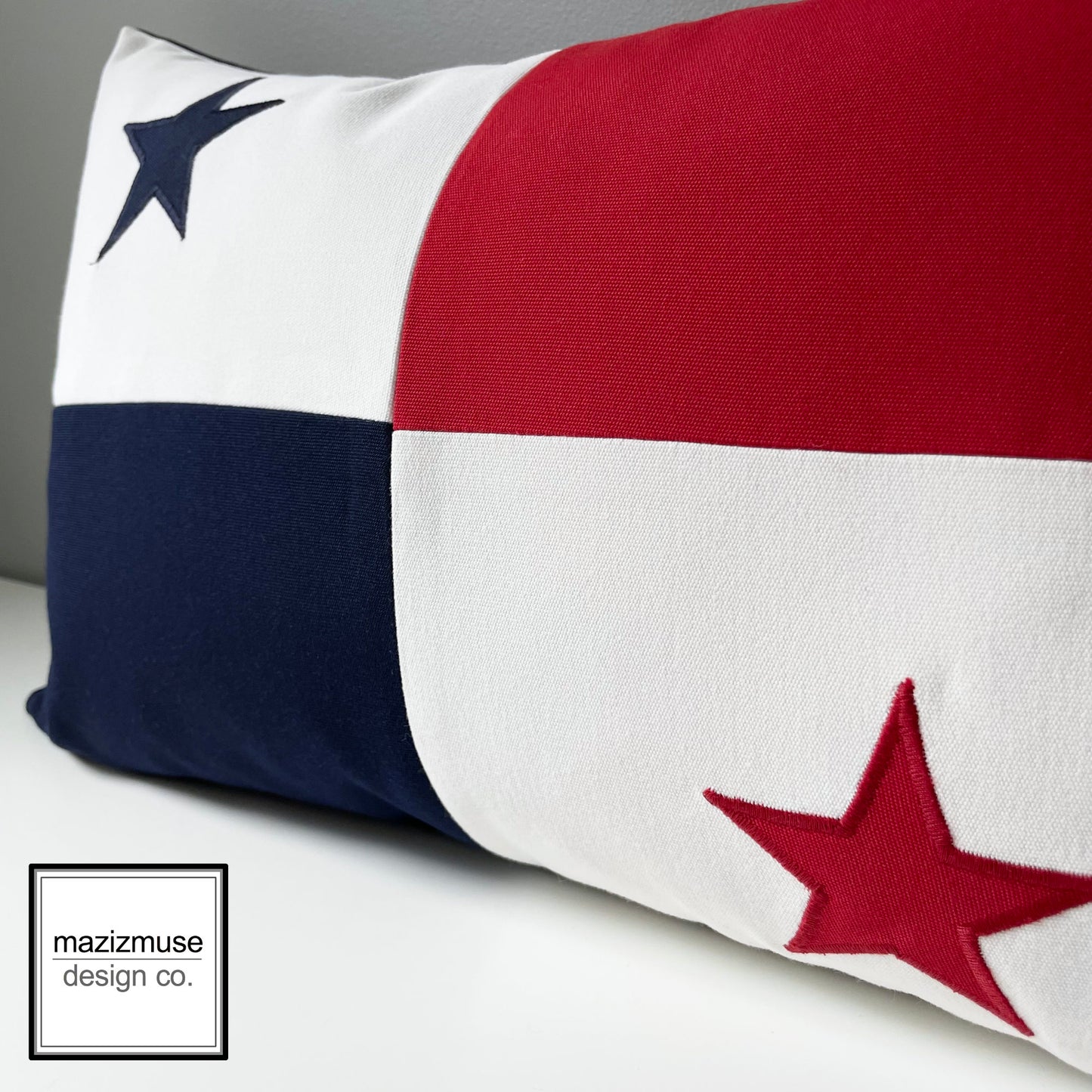 Panama Flag Sunbrella Cushion Cover, Panamanian Flag Pillow Cover by Mazizmuse