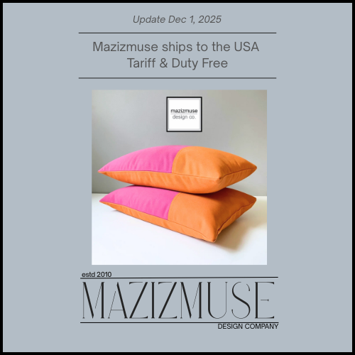 Modern Hot Pink & Orange Sunbrella® Outdoor Pillow Cover, Color Block Cushions