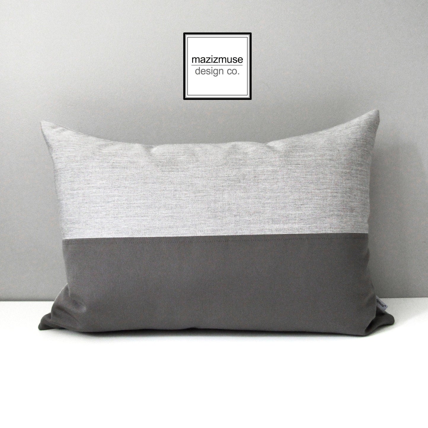 Black & White Sunbrella Outdoor Pillow Cover, Decorative Cushion Cover