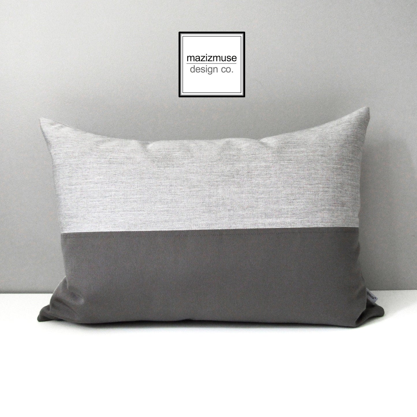 Black & White Sunbrella® Pillow Cover, Decorative Outdoor Cushion Cover